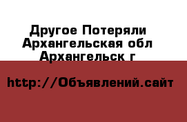 Другое Потеряли. Архангельская обл.,Архангельск г.